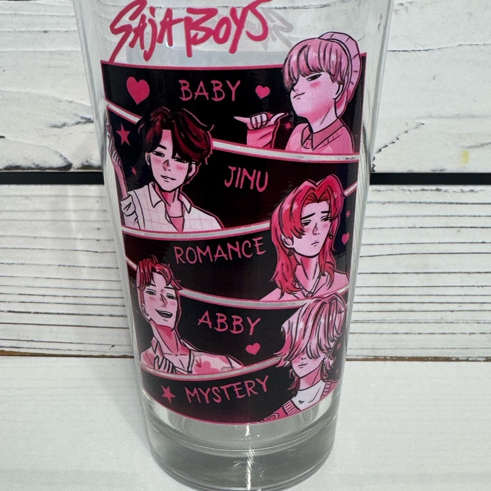 Pink Graphic Glass - Picture 4 of 4